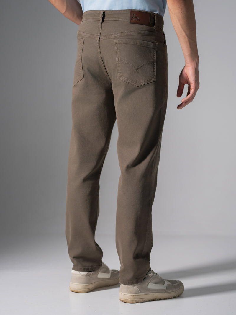 Mossstone Olive Relaxed Fit Jeans