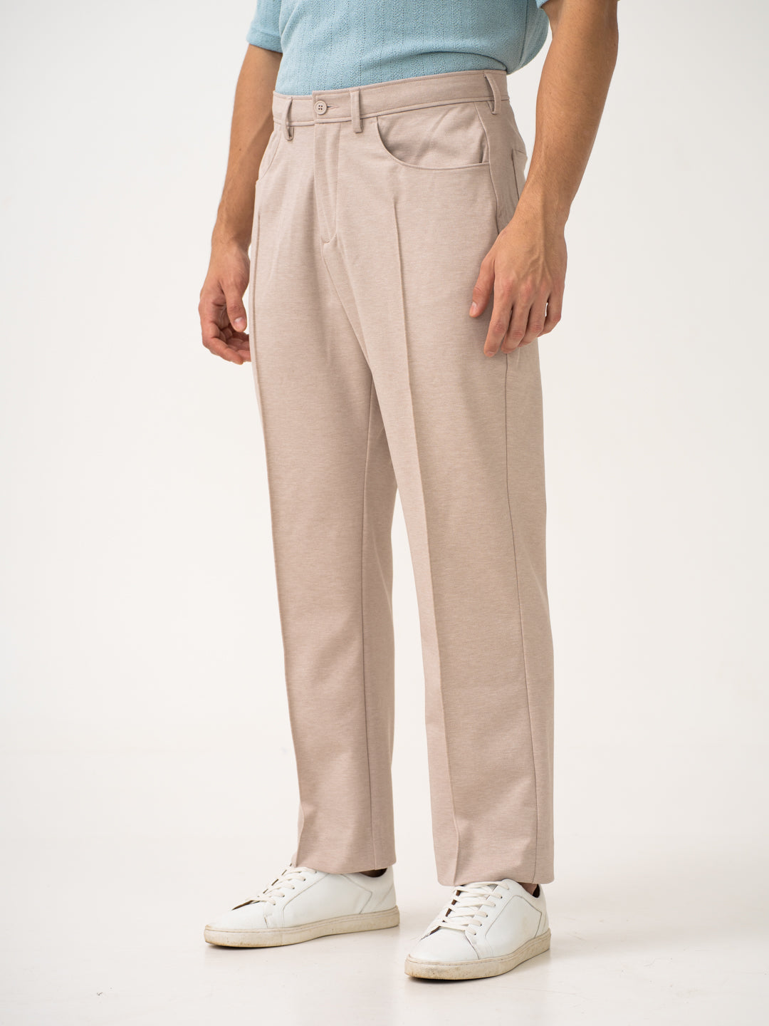 Pant Project beige Korean pants front side view