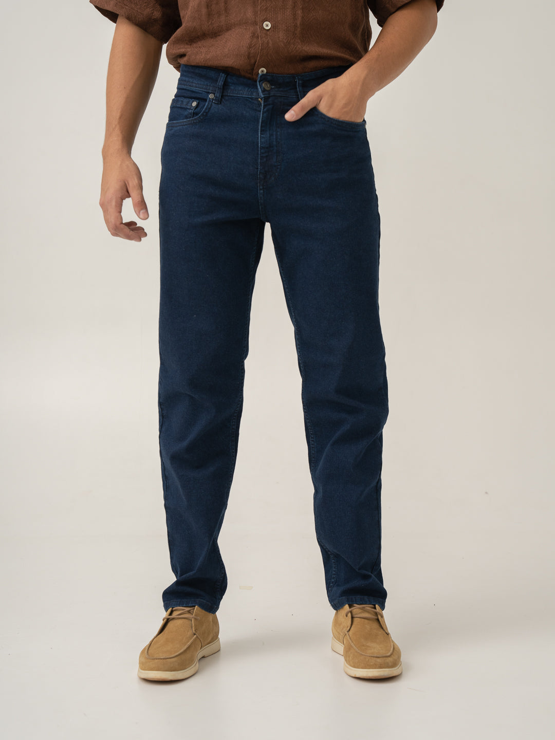 Authentic Blue Relaxed Fit Jeans