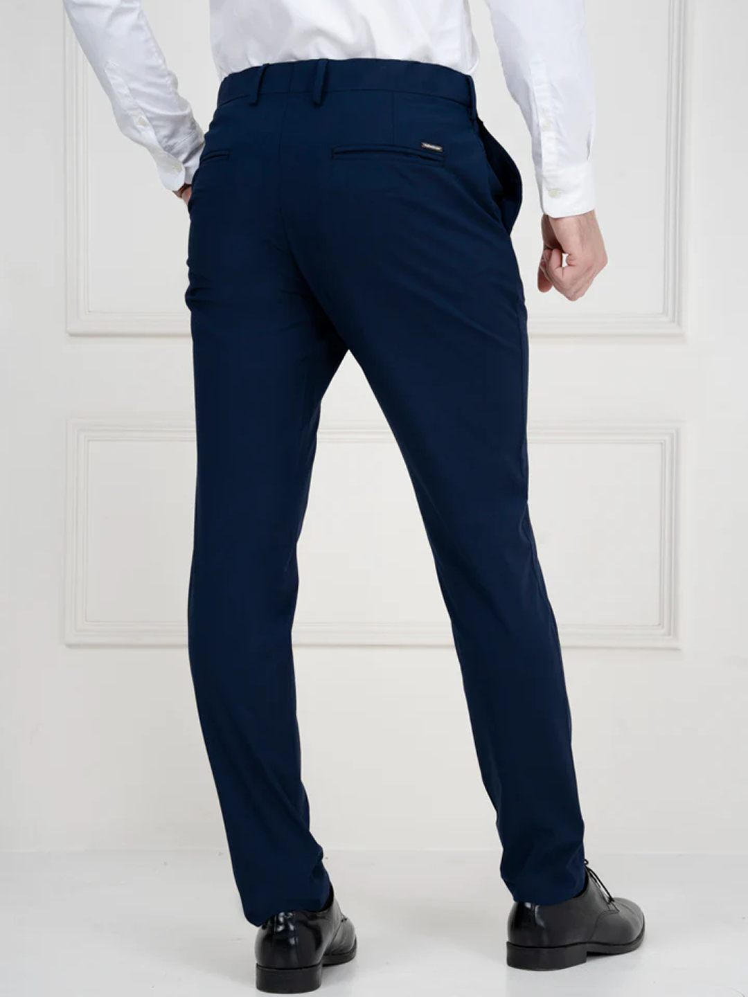 Daily Navy Slim Fit Stretch Formal Pants