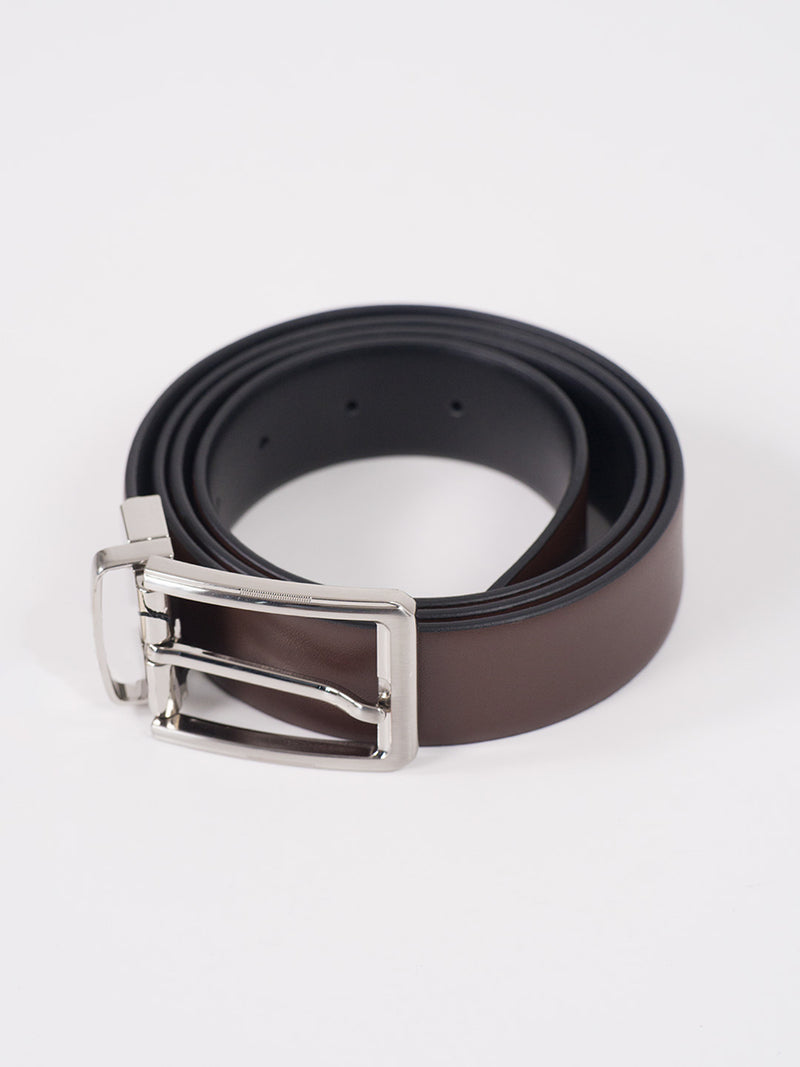 Oakforge Brown Leather Reversible Belt