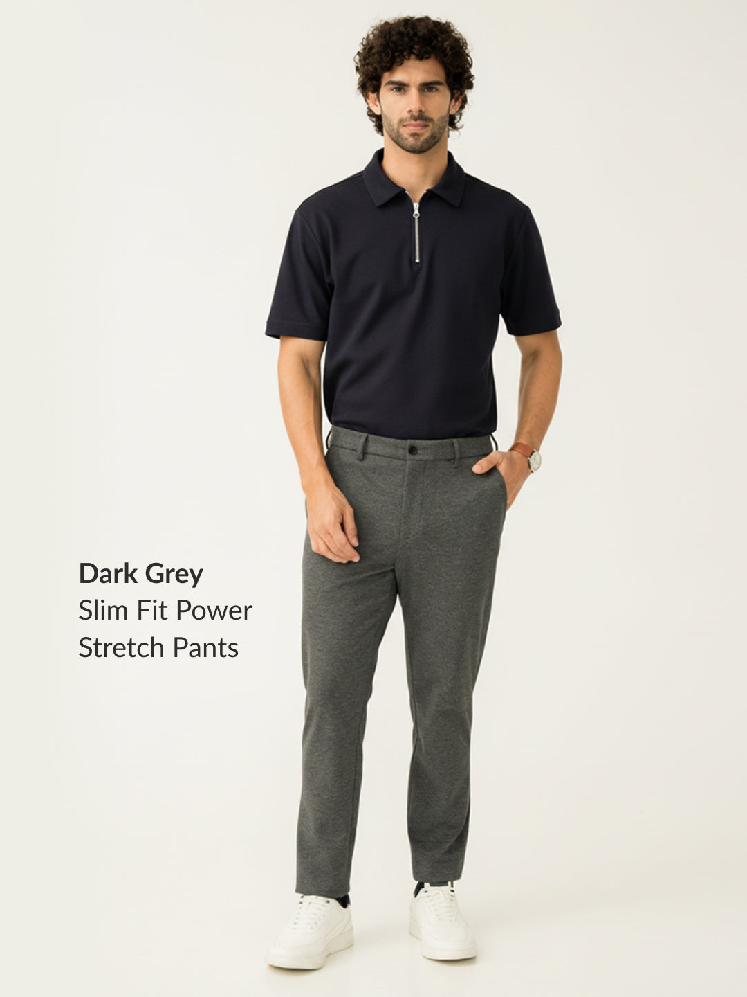 Ready To Wear Modern Slim Fit Power Stretch Pants Bundle of 2