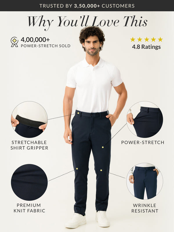 Dark Knight Slim Fit Power Stretch Pants