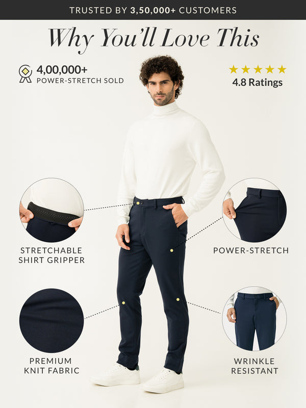 Dark Knight Slim Fit Power Stretch Pants