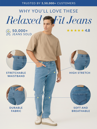 Dream Blue Relaxed Fit Jeans