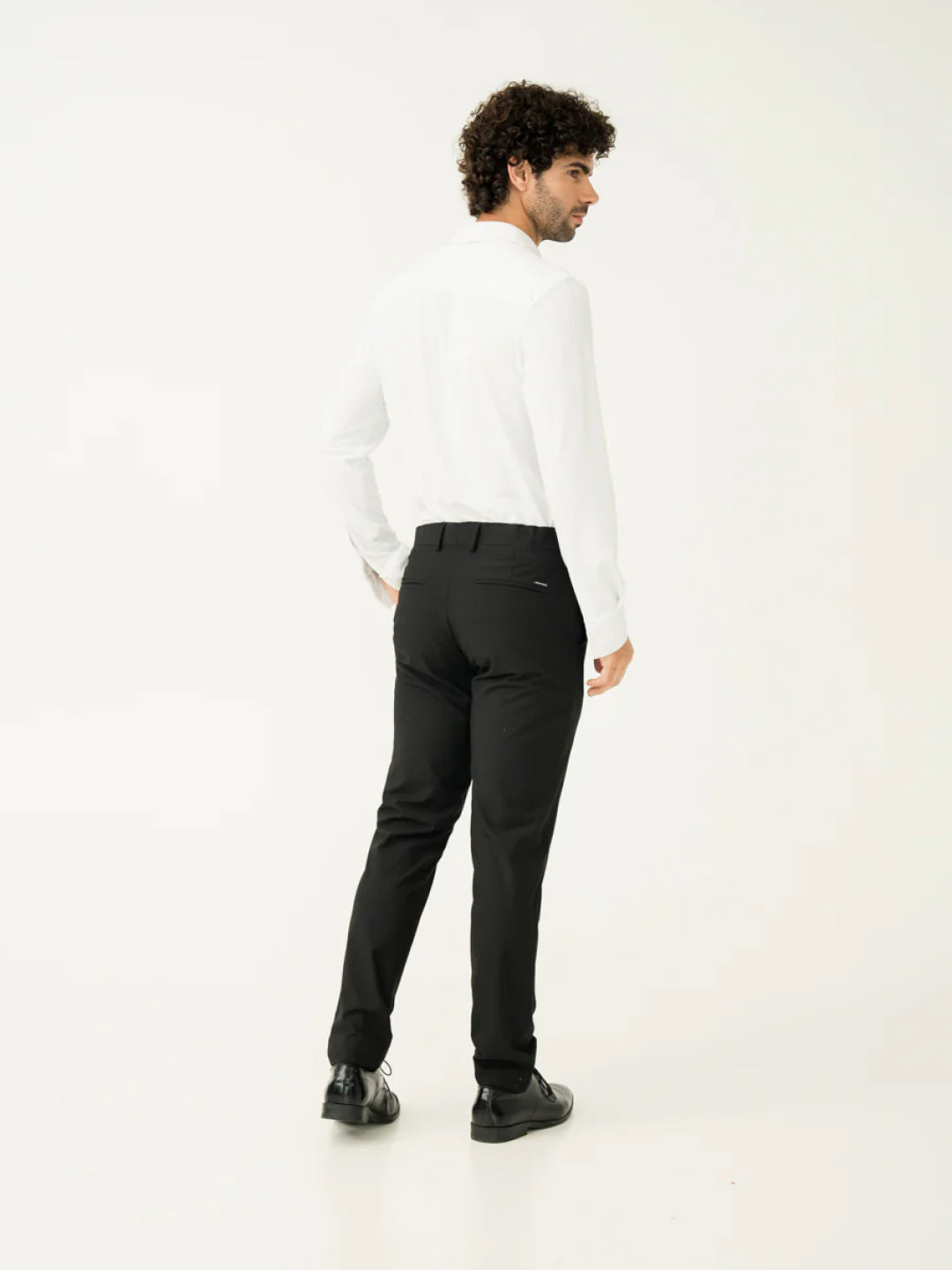 Everyday Black Slim Fit Stretch Formal Pants