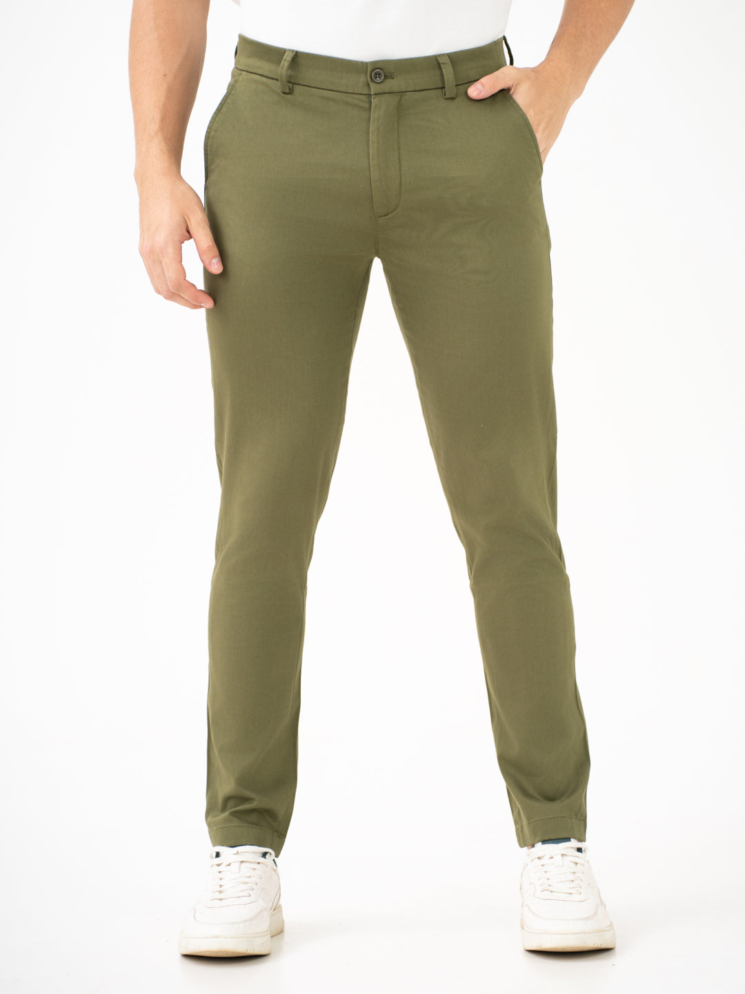 Field Green Slim Fit Stretch Chinos