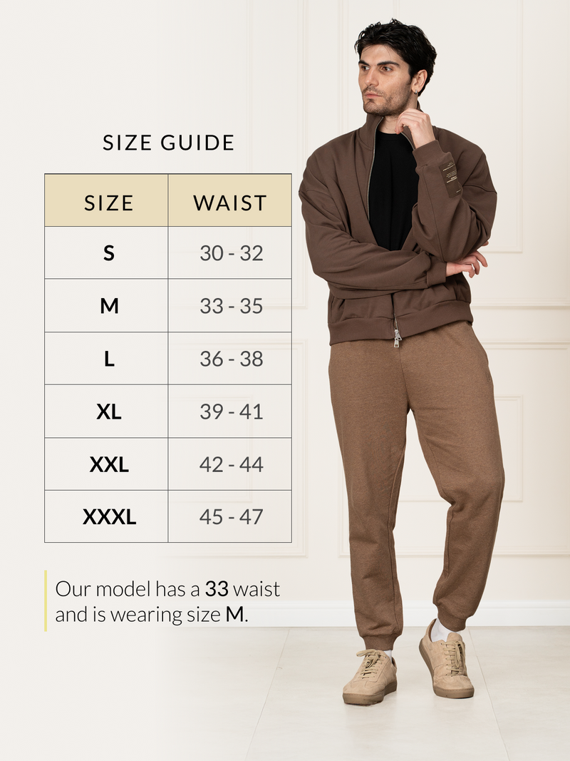 Freya Beige Melange Tapered Fit Joggers