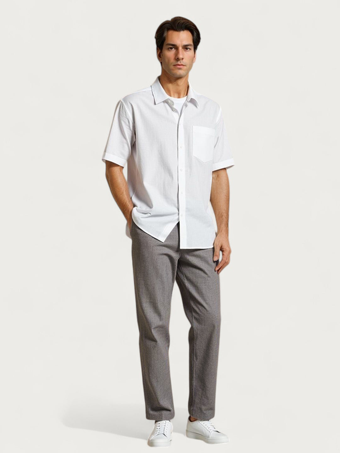 Earthkind Grey Linen Sorona Pants