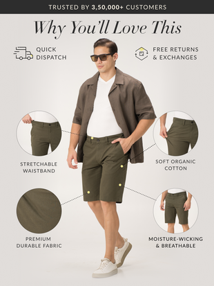 Globe Olive Chino Shorts