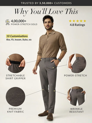 Granite Textured Power-Stretch Pants