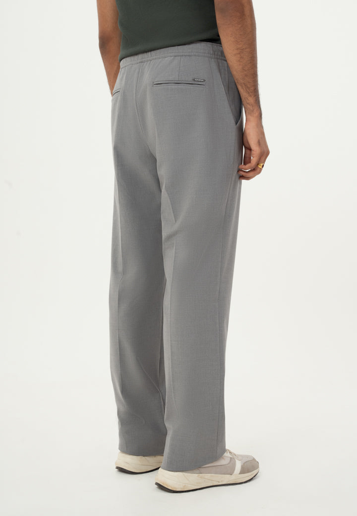 Grey Pintuck Baggy Fit Drawstring Pants (Ali Fazal x Elle)