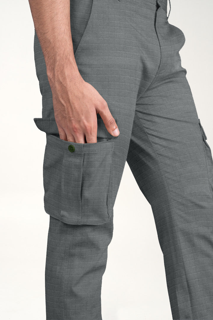 Grey Cargo Pants