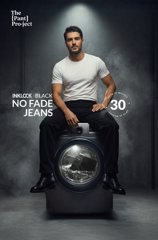 Inklock Black No Fade Jeans - Relaxed Fit