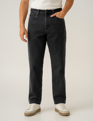 Grunge Grey Relaxed Fit Jeans