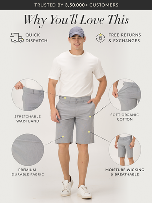 Heather Grey Chino Shorts