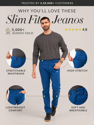 Imperial Blue Slim Fit Jeanos