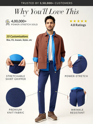 Insignia Blue Power-Stretch Pants