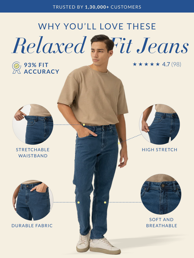 Integrity Blue Relaxed Fit Jeans by The Pant Project