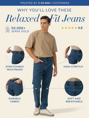 Integrity Blue Relaxed Fit Jeans