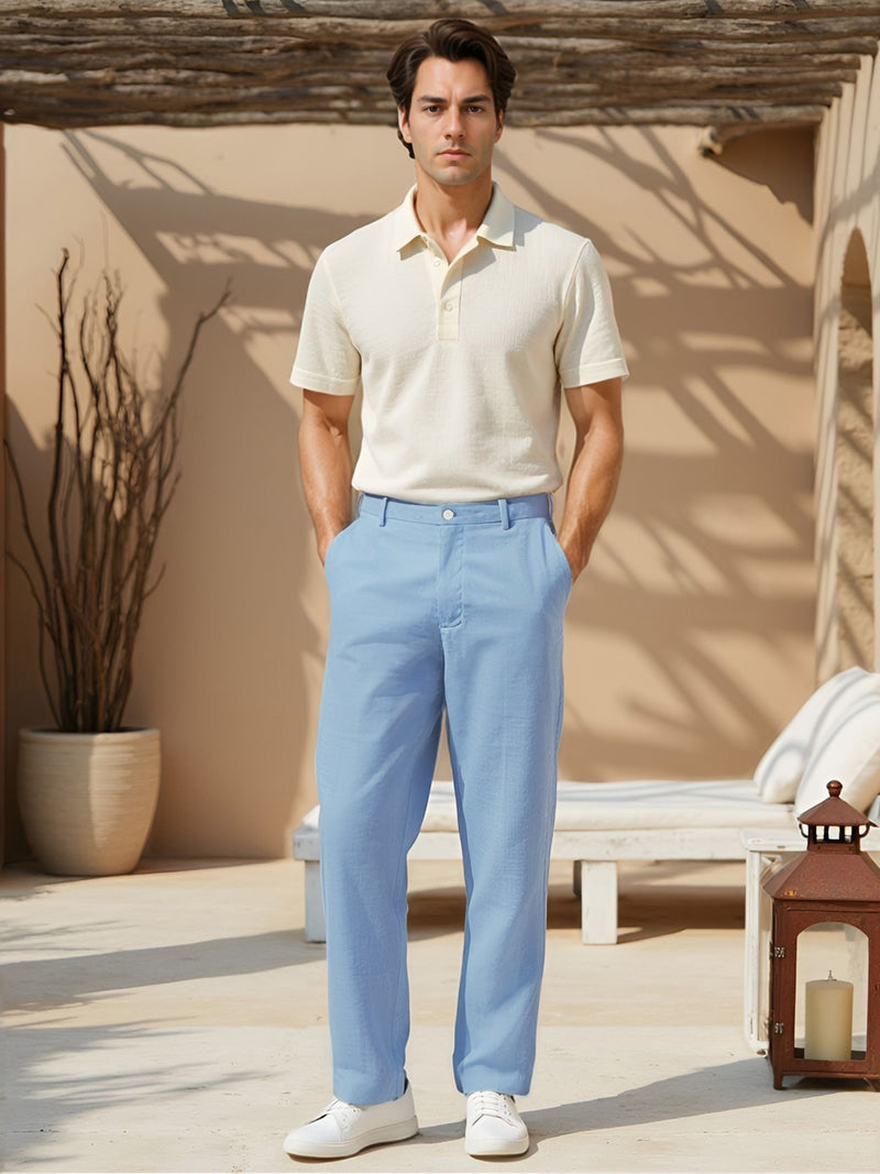 Breatheloop Blue Linen Sorona Pants