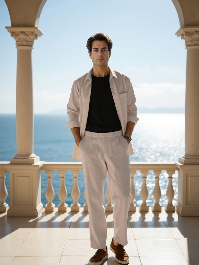 Reflora Cream Linen Sorona Pants