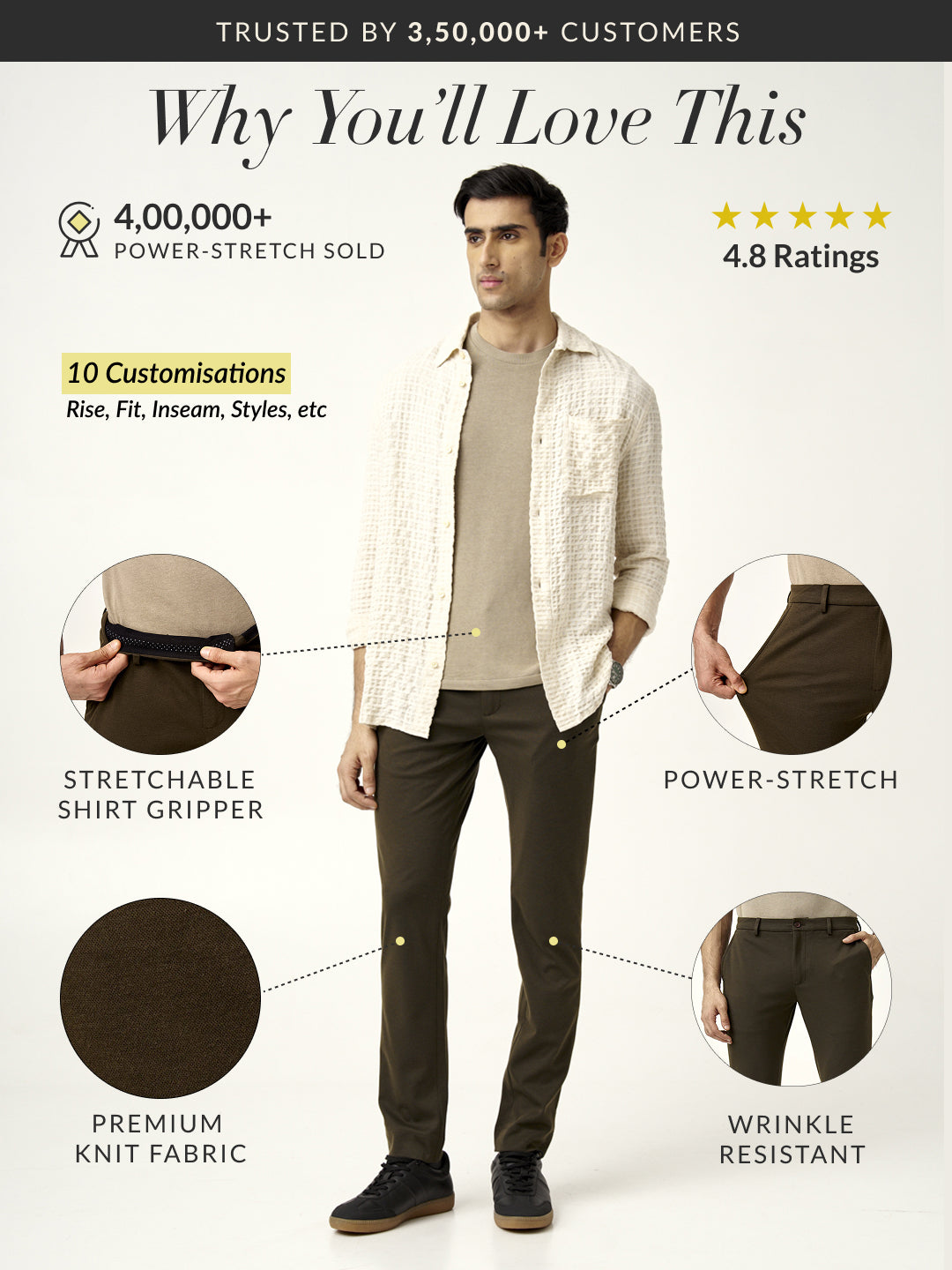 Martini Olive Power-Stretch Pants