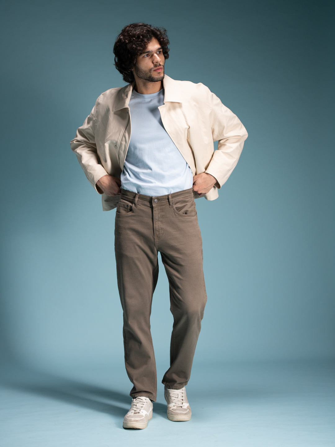 Mossstone Olive Relaxed Fit Jeans