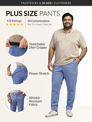 Ocean Waves Plus Size Power-Stretch Pants