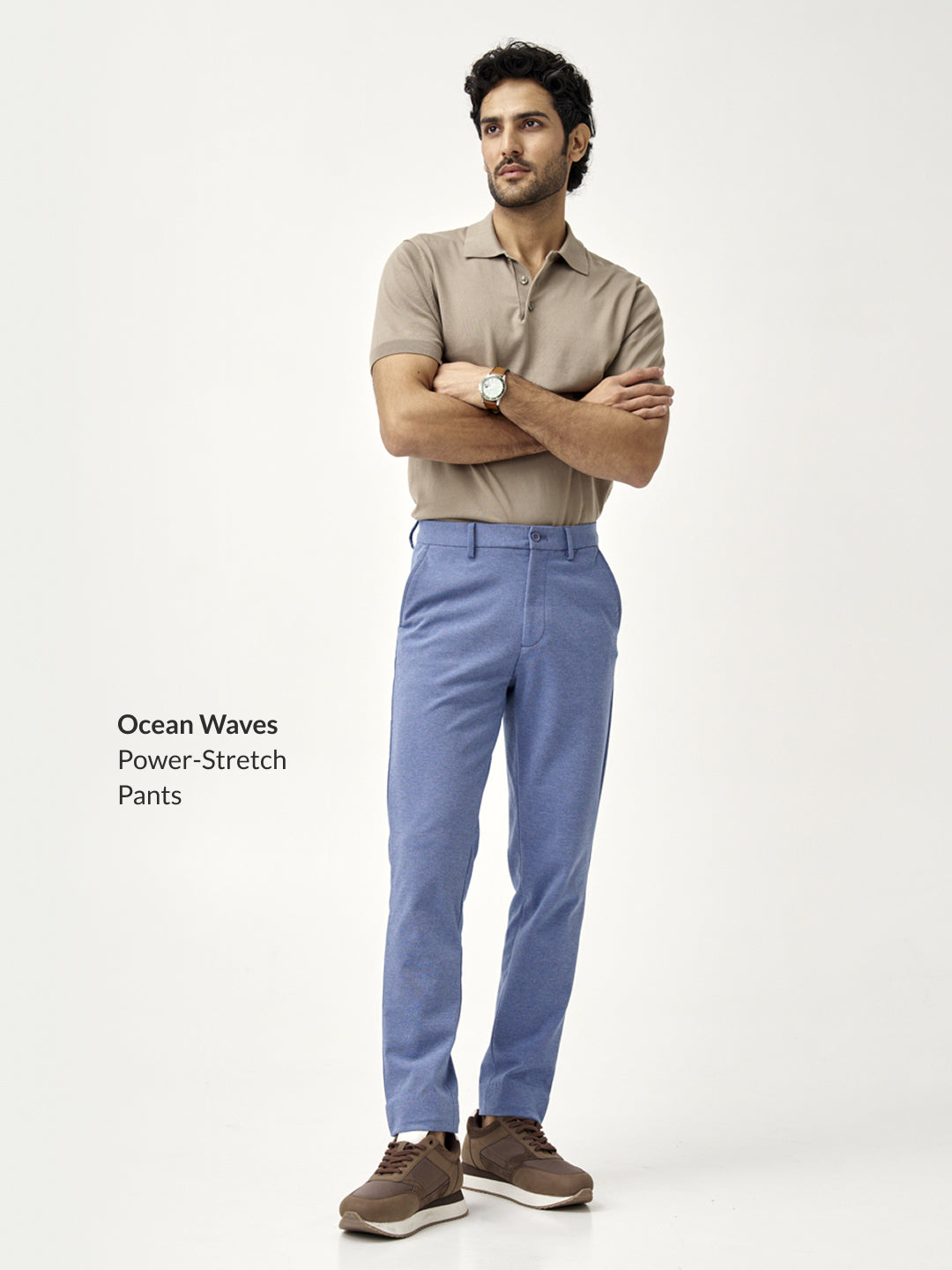 Ocean Waves Power-Stretch Pants