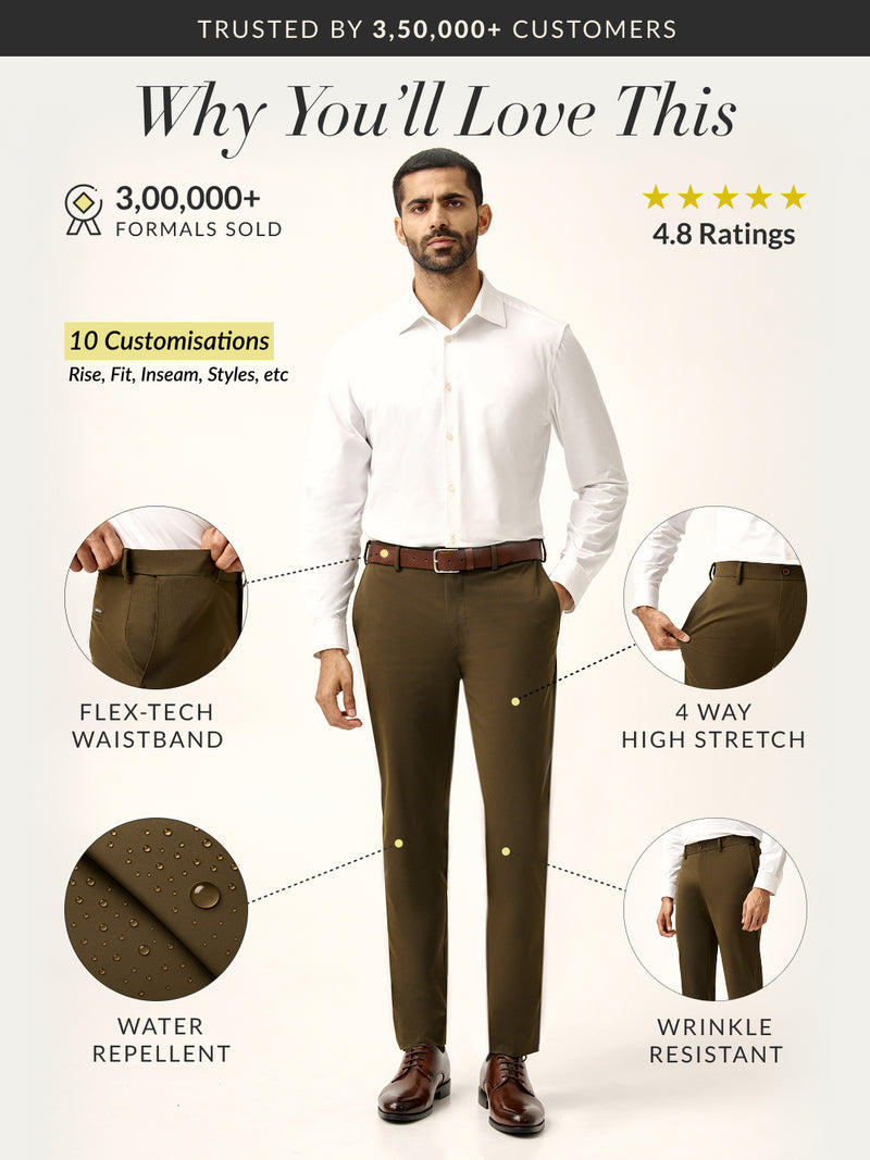 Olive All Weather Stretch Pants
