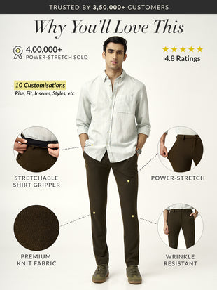 Oliver Textured Power-Stretch Pants