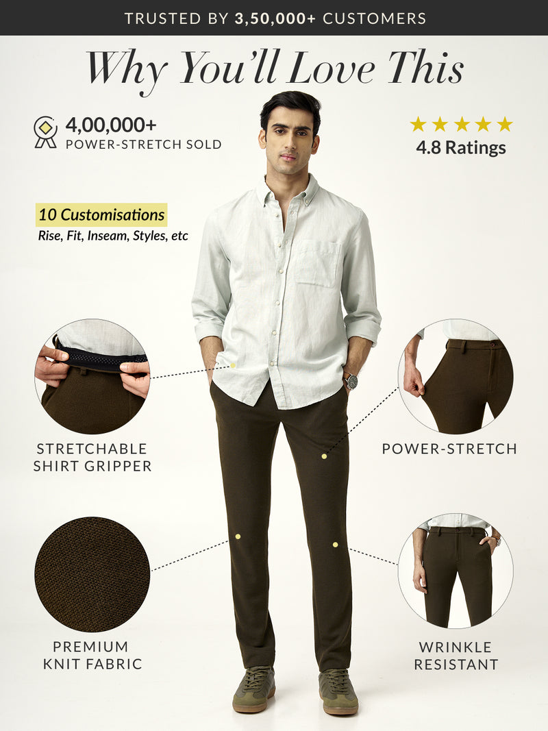 Oliver Textured Power-Stretch Pants