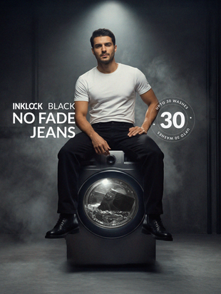 Inklock Black No Fade Jeans - Relaxed Fit
