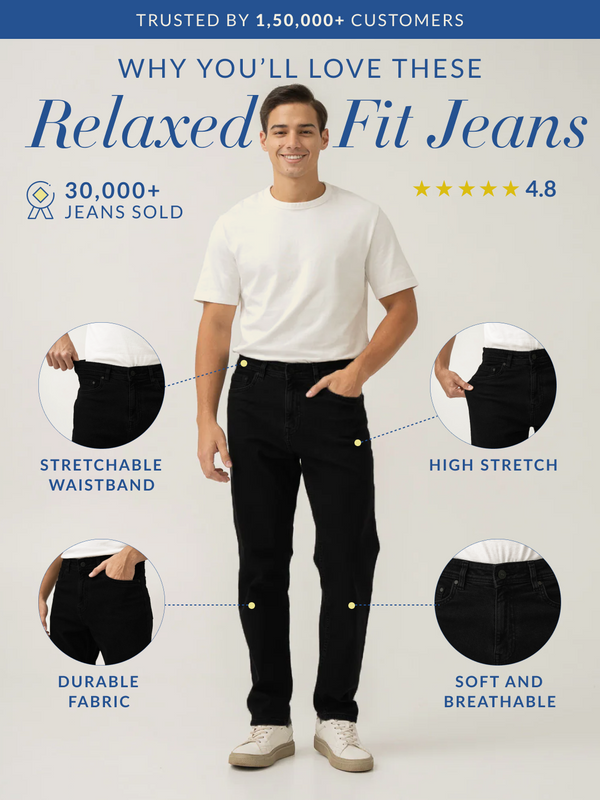 Phantom Black Relaxed Fit Jeans