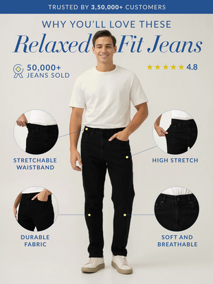 Phantom Black Relaxed Fit Jeans