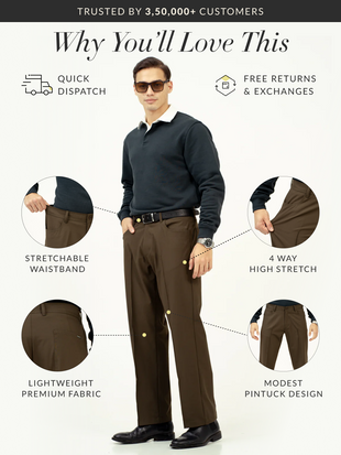 Pine Green Relaxed Fit Korean Pintuck Pants