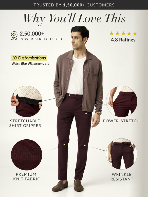 Plum Wine Power-Stretch Pants