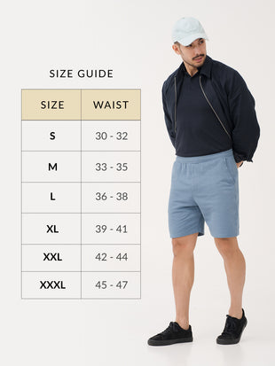Poolside Blue Relaxed Fit Sweatshorts