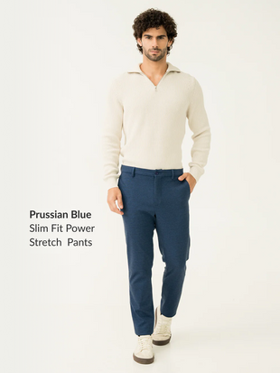 Ready To Wear Classic Slim Fit Power Stretch Pants Pack of 2