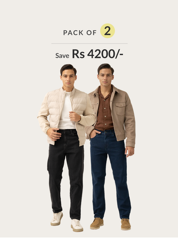 Ready To Wear Relaxed Fit Jeans Pack of 2