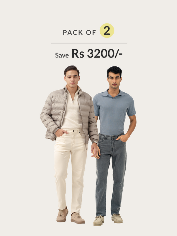 Ready To Wear Relaxed Fit Jeans Pack of 2