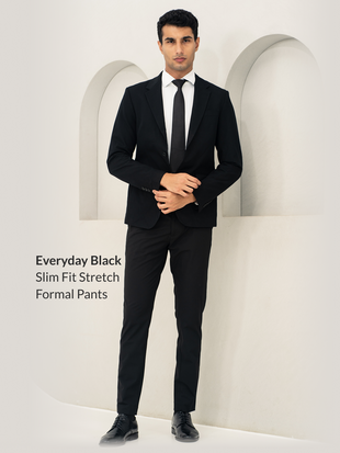 Ready To Wear Slim Fit Formal Pants Bundle of 2