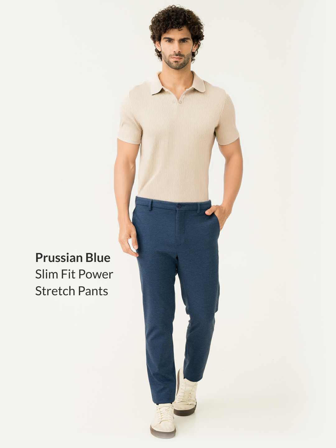 Ready To Wear Classic Slim Fit Power Stretch Pants Pack of 2