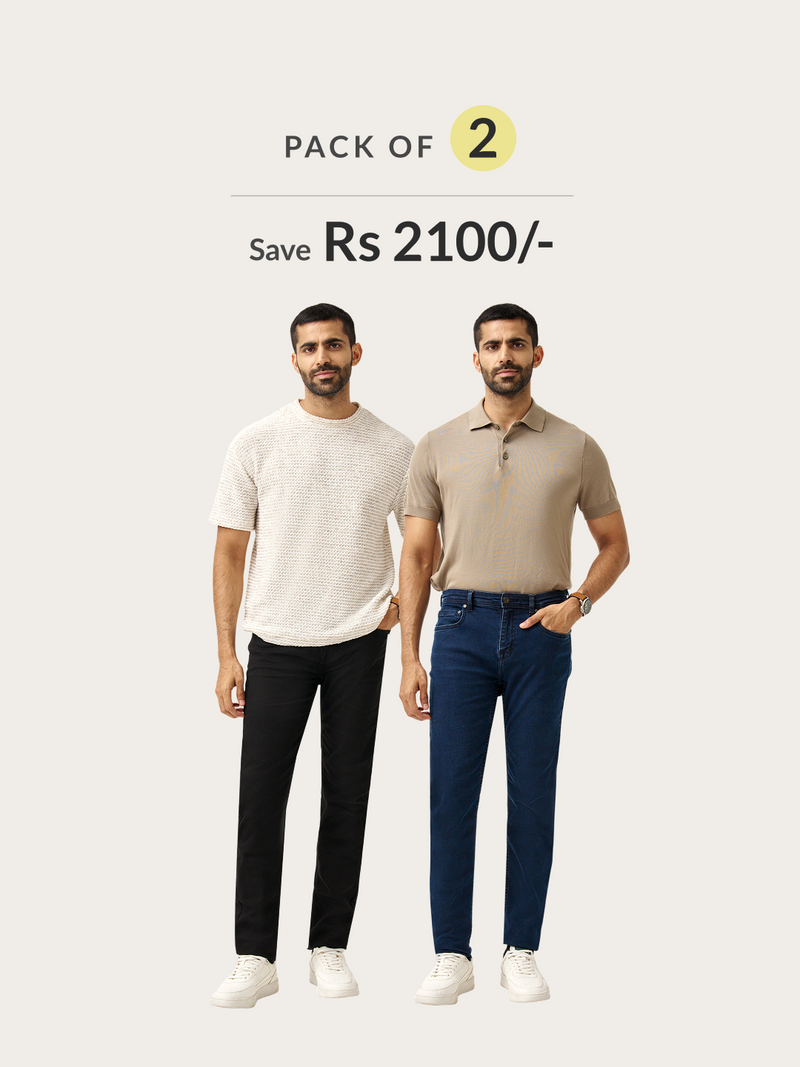 Ready To Wear Slim Fit Jeans Pack of 2