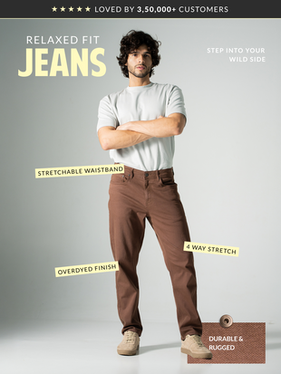 Root Brown Relaxed Fit Jeans