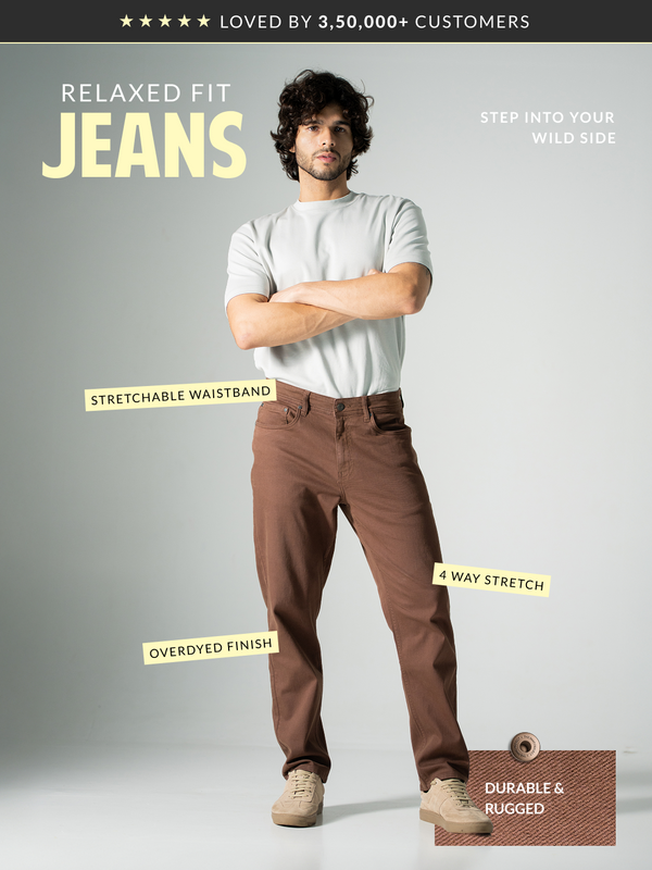 Root Brown Relaxed Fit Jeans