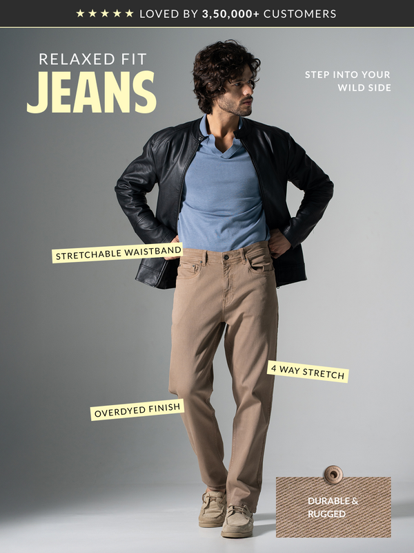 Rustwood Khaki Relaxed Fit Jeans