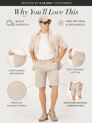 Sesame Beige Chino Shorts