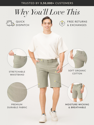 Sprout Green Chino Shorts